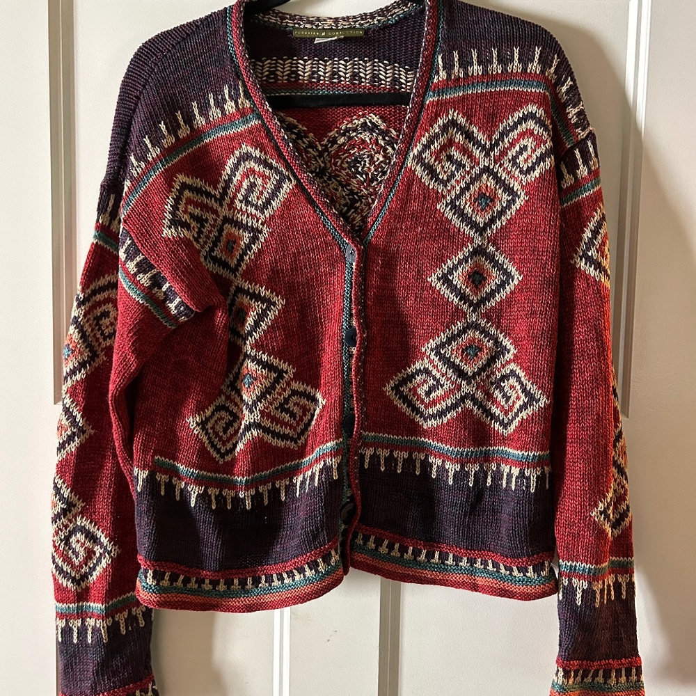 Peruvian Connection Sweater Size M Medium